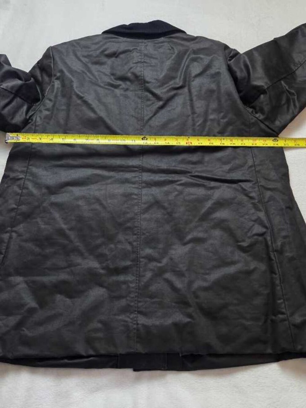 New XL J.Crew coated barn jacket with quilted lining Washed Black Grey coat - Picture 8 of 11